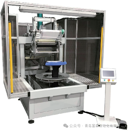 輪胎胎側(cè)彩色圖案熱貼機自動貼標機